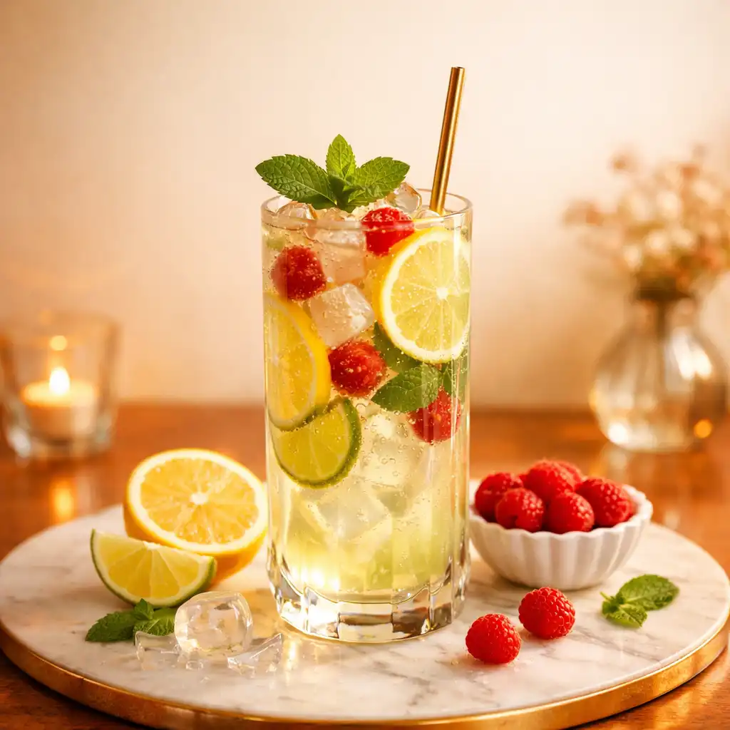 Elegáns specialty kávé vagy friss limonádé az Oprawa Wydarzeń étterméből, gyönyörű tálalásban